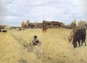 October in Domotkanovo Valentin Serov